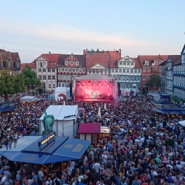 Altstadtfest Wolfenbüttel, Hauptbühne Stadtmarkt von oben