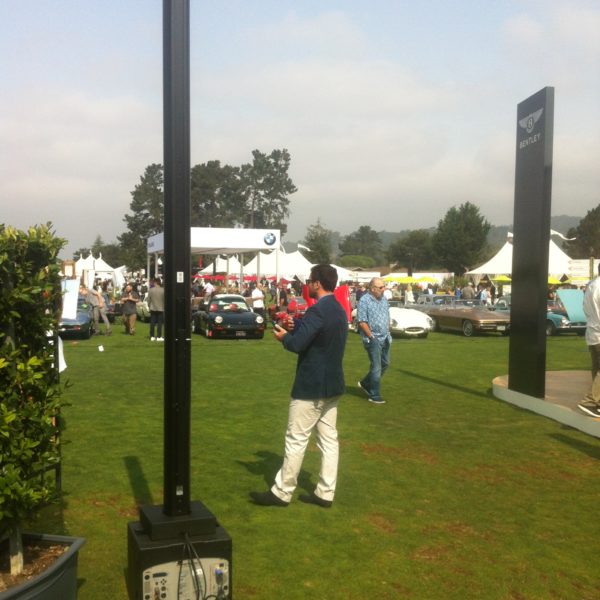 Fohhn Lautsprecher bei der Sportwagen-Präsentation auf der Monterey Car Week